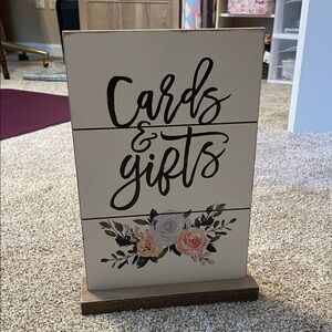 Hobby Lobby Cream and Black 'Cards & Gifts' Sign